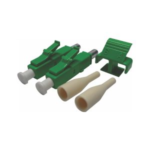 Conector LC Verde en ángulo APC (Duplex)