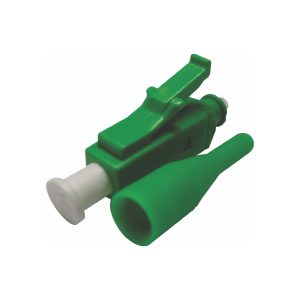 Conector LC Verde en ángulo APC (Simplex)