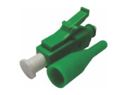 Conector LC Verde en ángulo APC (Simplex)